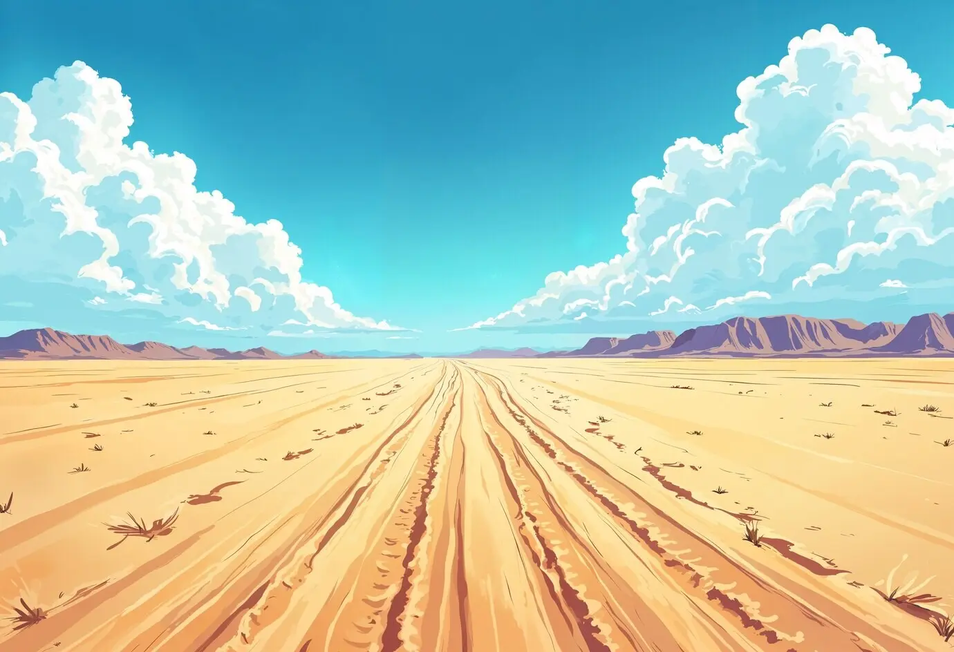 Schöne Wüstenlandschaft